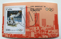 KUBA, 1983, BLOK, SA PEČATOM, OLIMPIJSKE IGRE, LOS ANGELES, JUDO