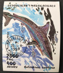 MADAGASKAR, BLOK, 1993, FAUNA, RIBE, MORSKI PAS, PEČAT PRVOG DANA