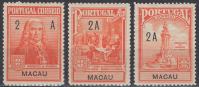 Makao - Obvezna doplata - Set od 3 - Mi 4~6 - 1925