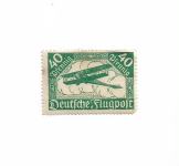 Markica Deutsche flug post 40 pfennig 1919