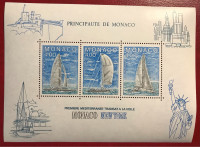 MONAKO, BLOK, 1985, MNH, NAUTIKA
