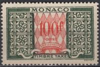 Monako - Porto marka - 100 Fr - Mi 58 - 1957 - MNH