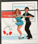 NIKARAGVA, BLOK, 1988, SPORT, OLIMPIJADA, CALGARY, MI:NI BL176