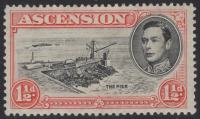Otok Ascension - Definitiv - 1½ p - Krajobrazi / KGVI - Mi 43Aa - 1938