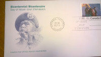 ottawa / ontario / fdc kuverta /kanada/bicentennial