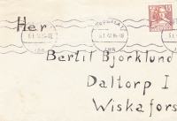 pismo Sverige 1941