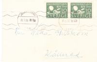 pismo Sverige 1950