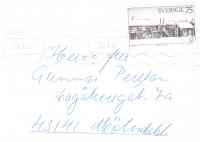 pismo Sverige 1977