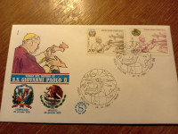 posjet pape dominikani i messico fdc poste vaticane