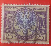 POŠTANSKA MARKICA "POLJSKA" 1921.