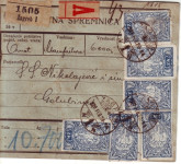 Poštanski Sprovodni list Zg - Golubine 1920. . (omot, Nikolajević&sin)