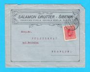 SALAMON DRUTTER - ŠIBENIK * Šibenski trgovac Židov - pismo putov. 1927