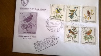san marino fdc - FAUNA AVICOLA