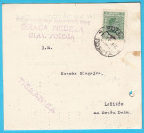 SLAVONSKA POŽEGA - BRAĆA NEDELA stari originalni cjenik iz 1926. god.