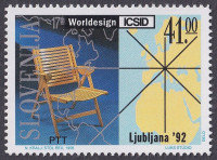 SLOVENIJA leto 1992 - 17. SV. KO. IND. OBL. - V LJUBLJANI - STOLAC REX