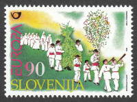 SLOVENIJA leto 1998 - EUROPA 98 FESTIVALI JURJEVANJE NA SLOVENSKEM