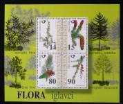 SLOVENIJA leto 1998 - FLORA - IGLAVCI BLOK 7