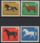 SR Njemačka - Set od 4 - Konji - Mi 578~581 - 1969 - MNH