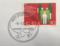 ŠVICARSKA, 1981, KUVERTA SA REKLAMNIM PEČATOM PRVOG DANA IZDANJA