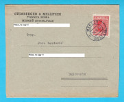 STEMBERGER & MELLITZER - MENGEŠ (Slovenija) Tvornica šešira pismo 1930