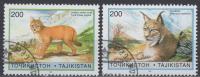 Tadžikistan - Set od 2 - Divlje mačke - Mi 98~99 - 1996