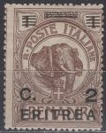 Talijanske kolonije / Eritreja - Definitiv - 2 c na 1 b - Mi 57 - 1922