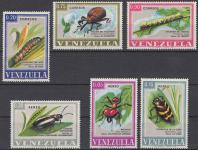 Venezuela - Set od 6 - Kukci - Mi 1740~1745 - 1968 - MNH
