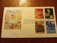 viaggio di s.s.Paolo VI in Terrasanta  fdc ROMA