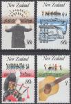 Novi Zeland - Set od 4 - Glazba - Mi 974~977 - 1986 - MNH