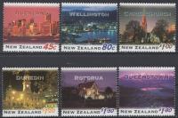 Novi Zeland - Set od 6 - Gradovi u noći - Mi 1399~1404 - 1995 - MNH