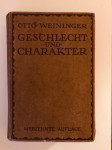 Otto Weininger : Geschlecht und charakter  1918.