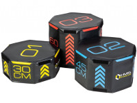 Set 3 plyo kutije obložene s postavom HMS