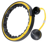 Fitnes hula hoop s novim utegom crni
