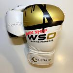 WSD Pro Boks Rukavice Boksačke Rukavice 10 OZ Bijelo-Zlatna Box