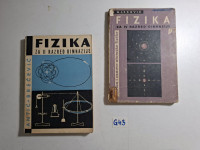 Dvije knjige iz fizike. Dinamika, el. naboj, optika, atomska fizika