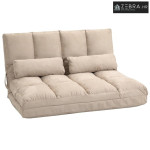 2-u-1 podna stolica, podesivi naslon, 102 x 73 x 60 cm, bež