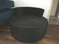 Dizajnerska okrugla fotelja: 91 x 91 x 51 cm