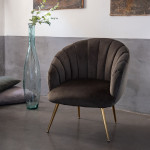 Dizajnerska stolica / fotelja siva