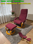 Fotelja PARIS relax, sa tabureom – NOVO