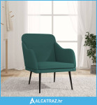 Fotelja tamnozelena 63 x 76 x 80 cm od tkanine - NOVO