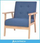 Fotelja od tkanine plava - NOVO