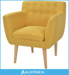 Fotelja od tkanine žuta - NOVO