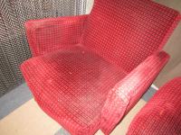 fotelje 60-tih crvene