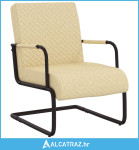 Konzolna stolica od umjetne kože krem - NOVO