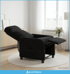 Krevetna stolica za masažu Crna Baršun - NOVO
