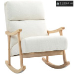 Ljuljačka stolica, baršunasta tkanina, ergonomski naslon, nosivost 120