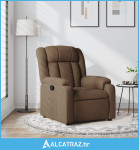 Naslonjač od tkanine smeđi - NOVO