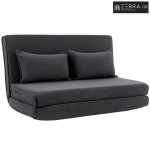 Podna fotelja s naslonom, sklopiva sofa od korduroja kao ležaj za gost