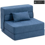 Podna sofa, tapecirana sofa, pretvara se u madrac, pjena, jastuci, tam
