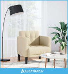 Sofa s naslonima za ruke krem boje 53 cm tkanina - NOVO